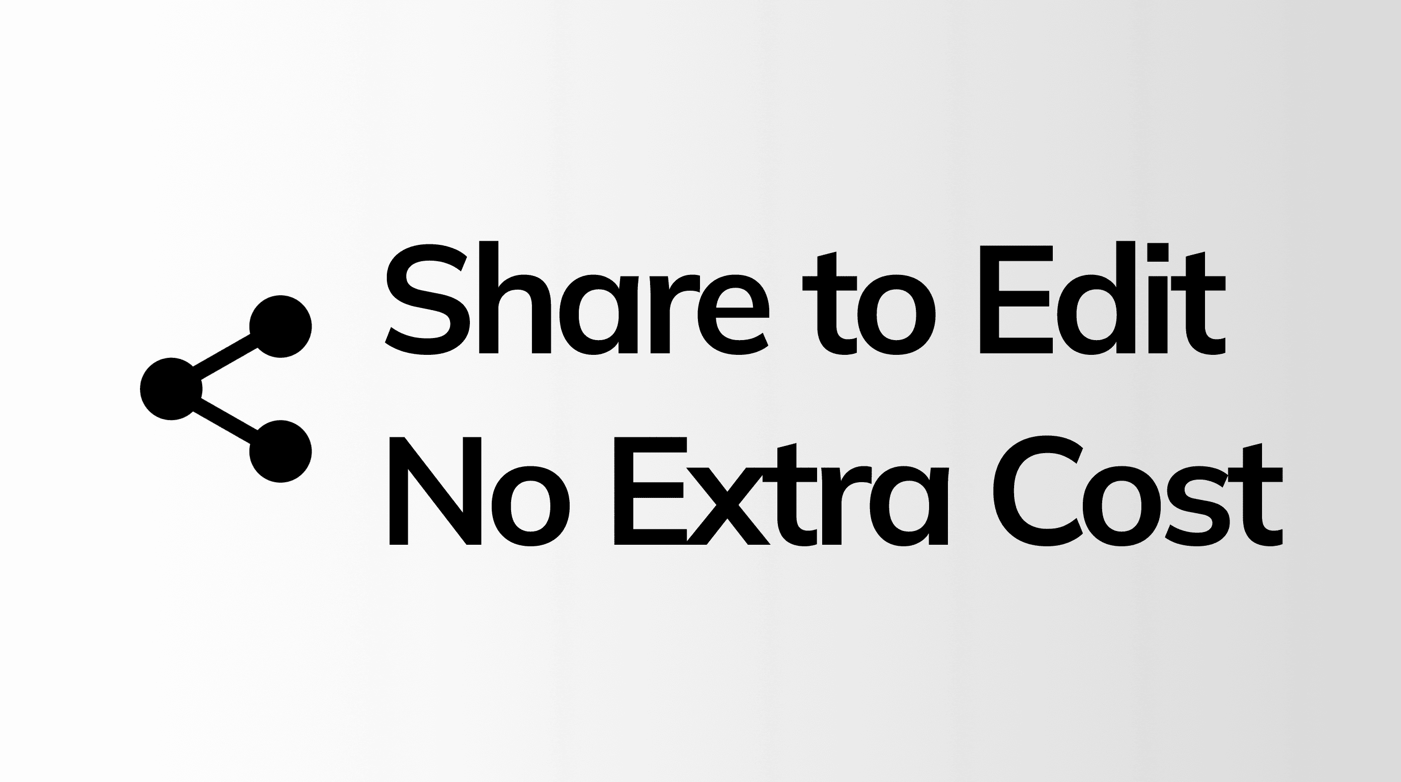 External Editing with No Extra Cost