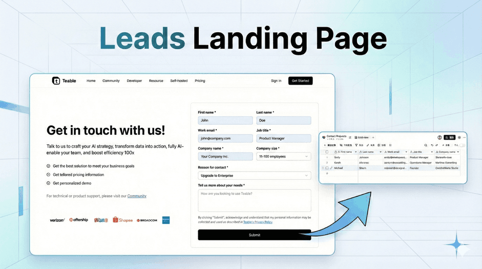 Leads Landing Page