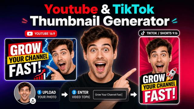 Youtube & TikTok Thumbnail Generator