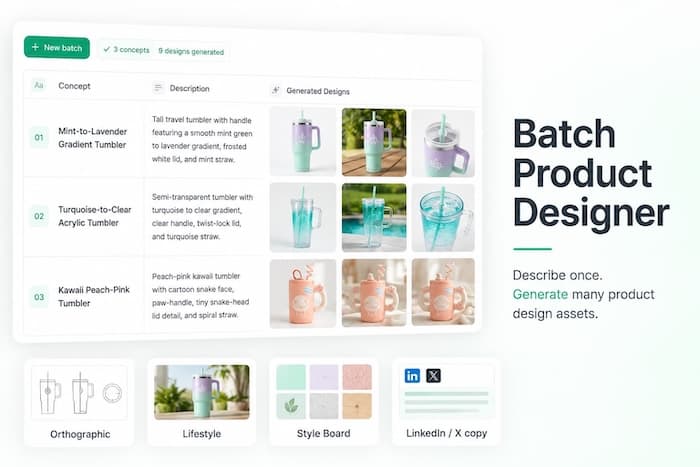 Batch Product Designer